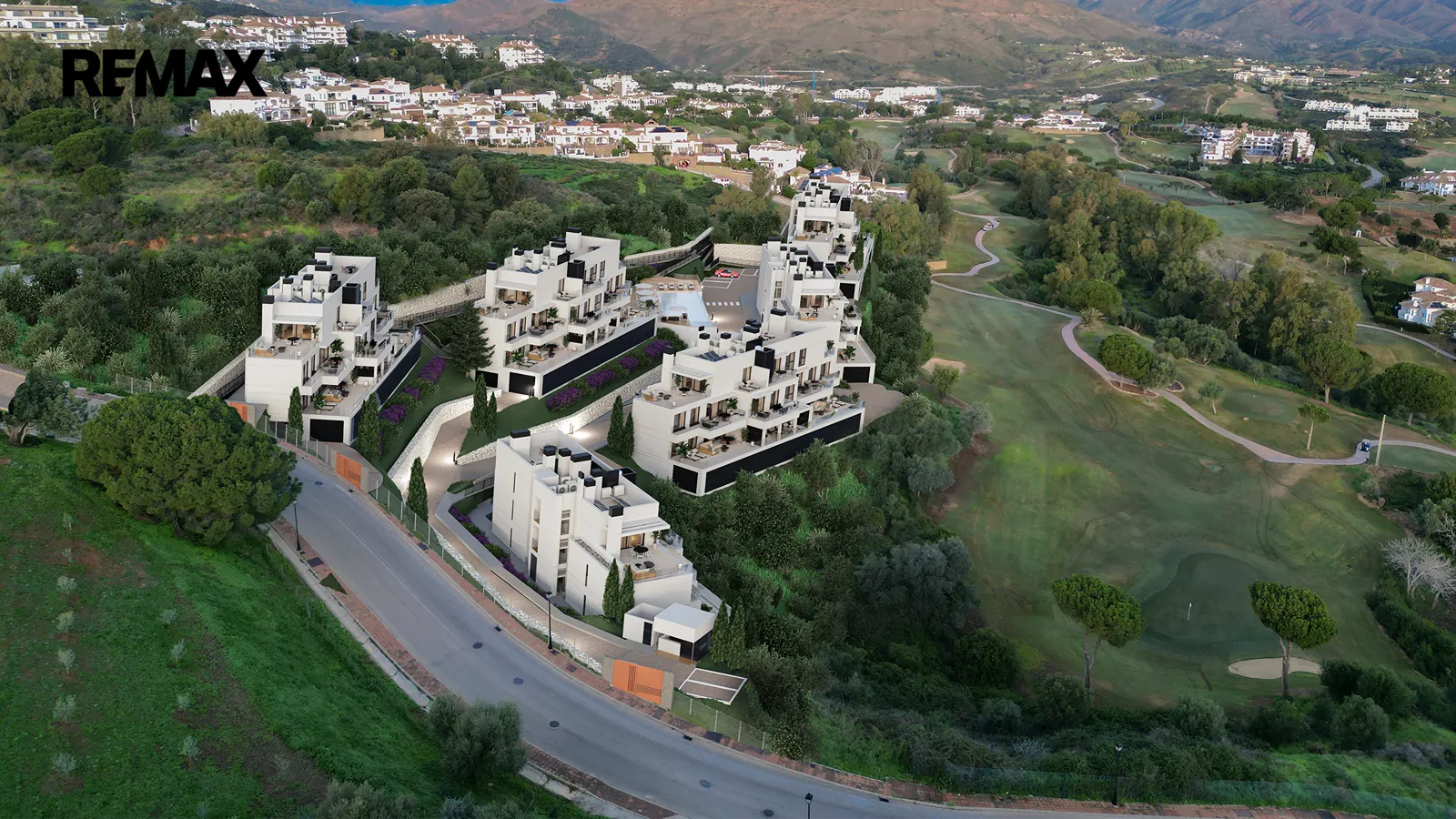 Mijas, první linie golfu